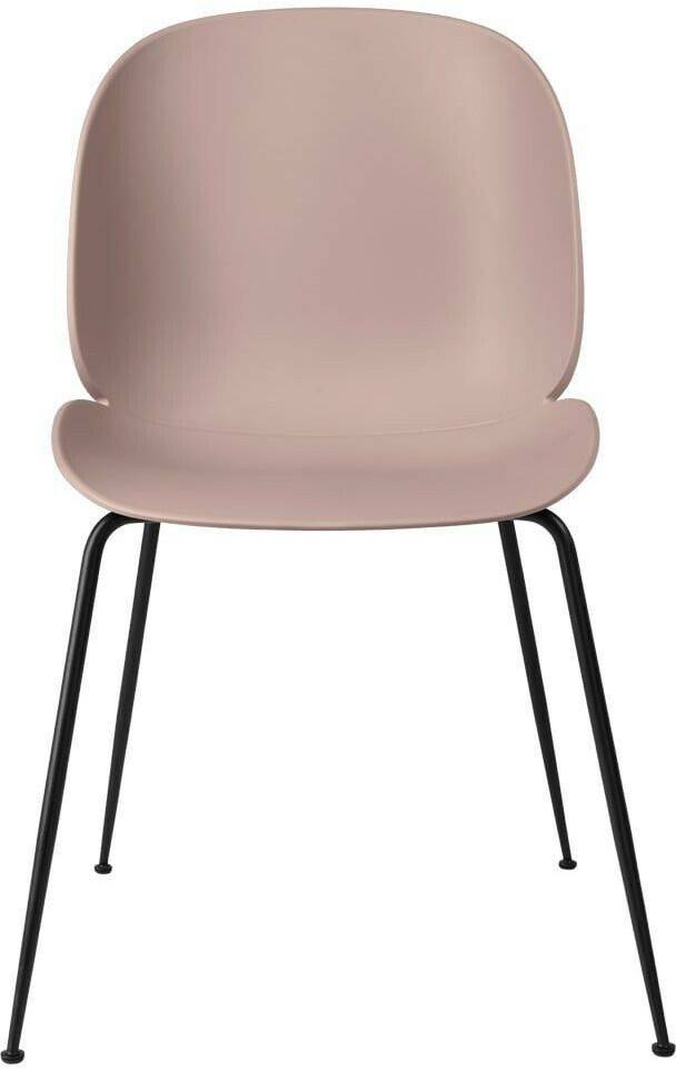 Muebles de diseño Gubi Beetle dining chair 56x87x58 cm unupholstered matt black/light pink