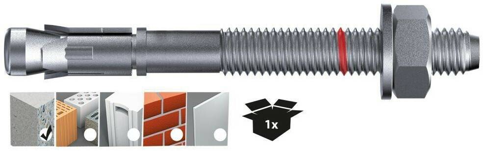 TOX S-Fix Plus M12x140/48+63 (4210133) Tacos de fijación