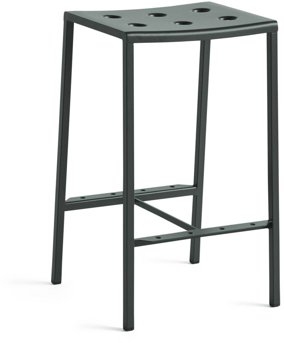 Muebles de diseño HAY Balcony bar stool green darkforest (AB830-B683-AH19) (206) H65 cm