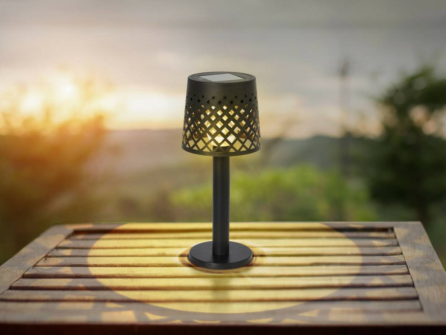 Lámparas de exterior Globo Solar battery table lamp 36631, IP44, black