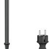 Lámparas de exterior ledscom.de Garden spotlight with ground spike MIBU for outdoor use, black stainless steel, incl. LED GU10 lamp (white, 2,076W, 206lm, 110°) SET-4143-W