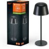 LEDVANCE ENDURA STYLE TABLE outdoor light, 2.5W, 200lm, dark gray, table lamp, rechargeable battery, IP54, stepless dimming, Light brightness memory function Lámparas de exterior