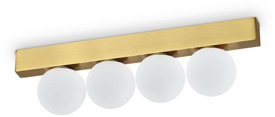 Lámparas IDEAL LUX PING PONG LED ceiling light 4x 4x12W brass warm white 328249