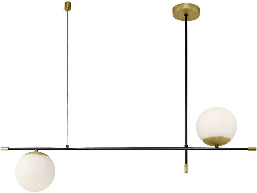 Maytoni Pendant Light Nostalgia Gold Matte/White E14 2 flames Gold/Brass Lámparas