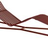 HAY Palissade Chaise Longue red 65x70x164 cm iron red (AA614-B485) (206) Muebles de diseño