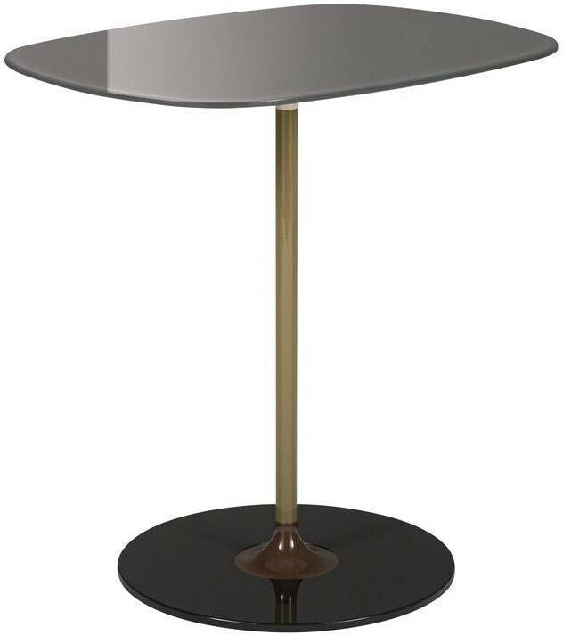 Muebles de diseño Kartell Thierry Alto side table 45cm gray lacquered painted gray 50x33x50cm