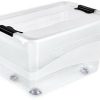 keeeper Storage box Konrad with wheels 52 liters Cajas almacenaje