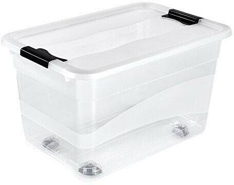 keeeper Storage box Konrad with wheels 52 liters Cajas almacenaje