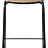 Muebles de diseño ferm LIVING Herman bar stool 64cm oak powder-coated white black oiled 39.5x87x39.5cm