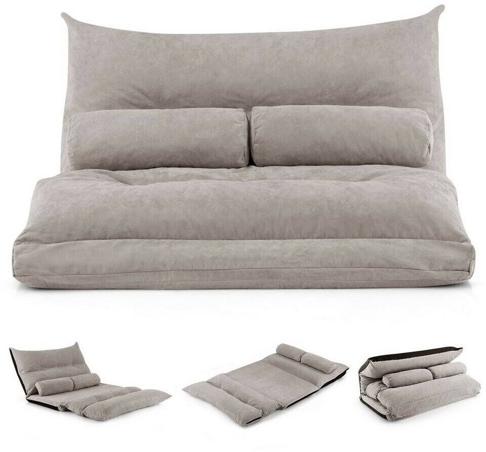 Costway Lazy 6-tier sofa bed with 2 pillows 180cmgrey Sofás