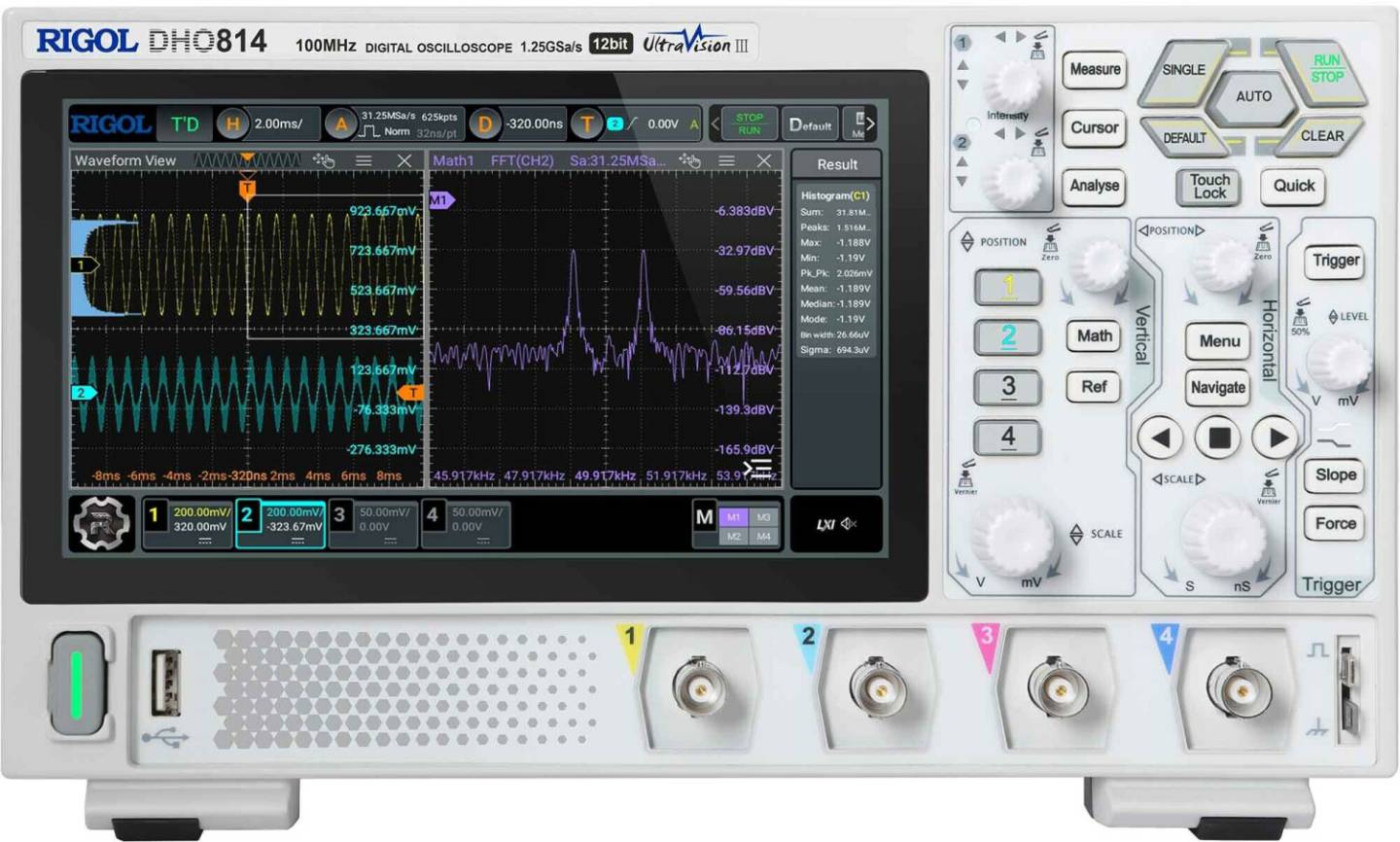 Aparatos de medición Rigol DHO802