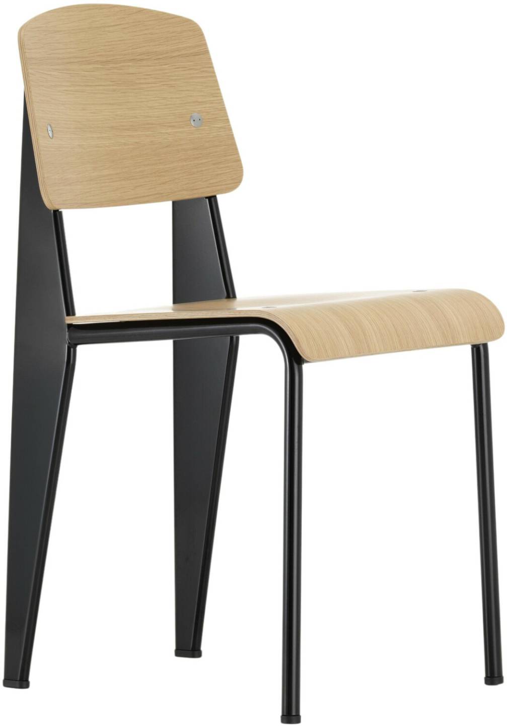 Vitra Prouvé Standard chair, natural oak / deep black () Muebles de diseño