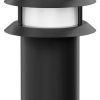 Lámparas de exterior ledscom.de Path light / bollard light / garden light PORU for outdoor use, IP44, grid, 39 cm, black, 1x E27 max. 40W