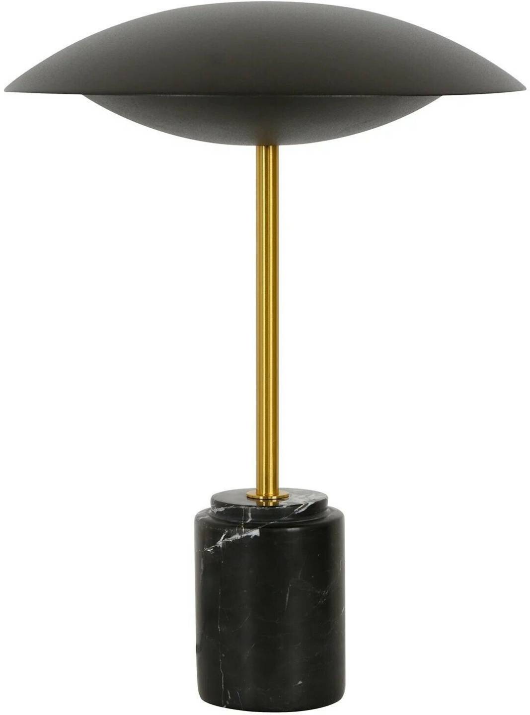 Beacon Lighting Loft table lamp, black, height 42 cm, marble base Lámparas