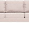 vidaXL 3-seater sofa fabric cream white (281382) Sofás