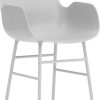 Normann Copenhagen Form Armchairgrey/steel Normann Copenhagen Form Armchair