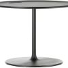 Vitra Occasional Low table round aluminum Chocolate brown (002) 35 cm Muebles de diseño