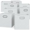 VICCO Folding box set of 8 30x30cm white Cajas almacenaje