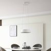 Lucande LED pendant light Belsar, white, aluminum, CCT Lámparas