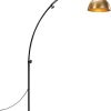 vidaXL Floor lamp 25 W antique brass 150 cm E27 Lámparas