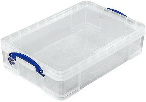 Cajas almacenaje Really Useful Products Plastic Storage Box 24,5 L transparent