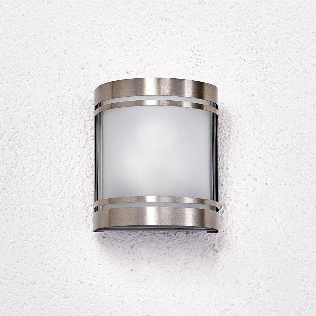 Lámparas de exterior Lindby Stainless steel wall light Lenea