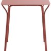 Kartell Hiray garden table 70 x 70 cm rust red Muebles de diseño