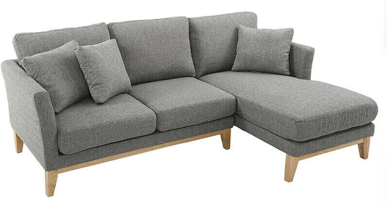 Miliboo Right Angle Sofa OsloLight Grey Sofás