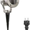 ledscom.de MIBU LED garden spotlight with ground spike for outdoor use, stainless steel, without bulb Lámparas de exterior