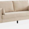 sweeek 3-seater single sofa Bjorn Cord straight beige Sofás