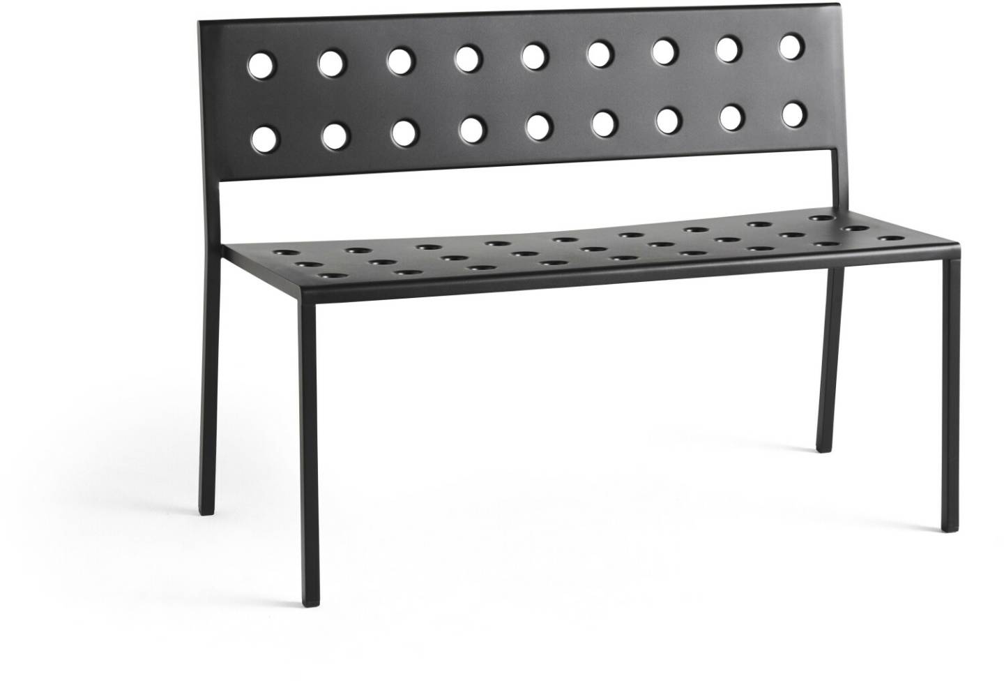 Muebles de diseño HAY Balcony dining bench black 114x79x52 cm anthracite (AB825-B679-AA96) (202)