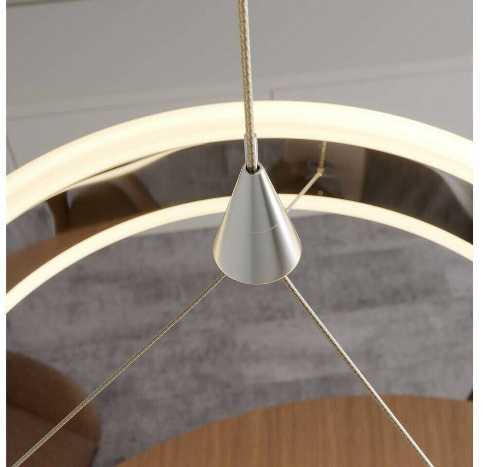 Lucande Lyani LED pendant lamp, 3 rings, different heights Lámparas