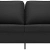 Sofás vidaXL 2-seater sofa black 140 cm faux leather (359333)