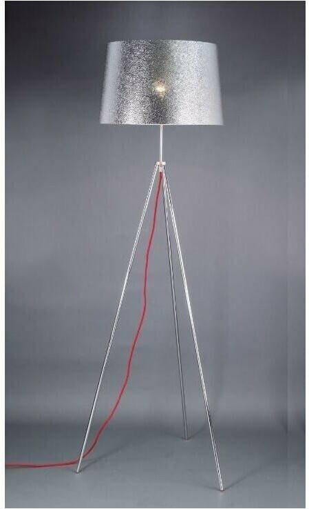 Aluminor Tropic floor lamp chrome, red cable Lámparas