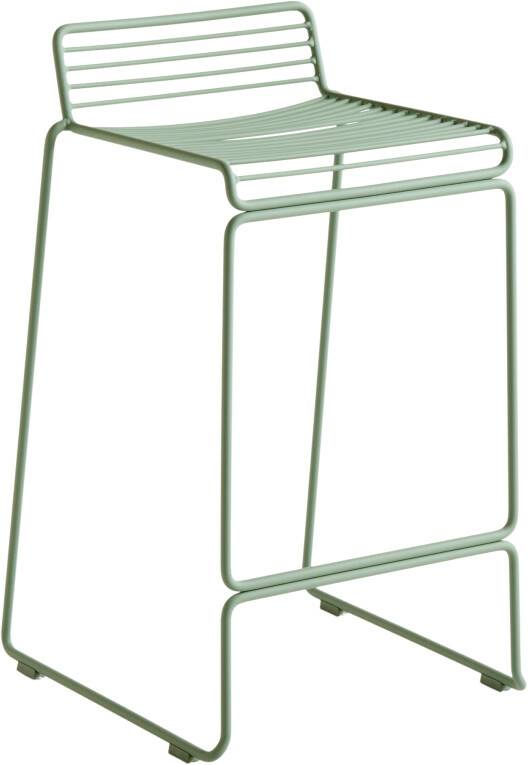 HAY Hee Bar Stool green metal autumn green (AA599-A223) (216) seat height 65 cm Muebles de diseño