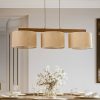 TK Lighting Juta pendant light, three-bulb, beam Lámparas