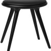 mater design Low stool beech 47cm black 45x47x36cm Muebles de diseño