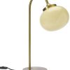 Lámparas PR HOME Table lamp Elsy brass ed glass cream 51 cm