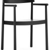 Muebles de diseño Normann Copenhagen Timb armchair - black - 82x56x51.5x seat height 46 cm