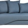 Beliani Meri Chaise Longue Velvet 175x73x156 cm Leftdark blue Sofás