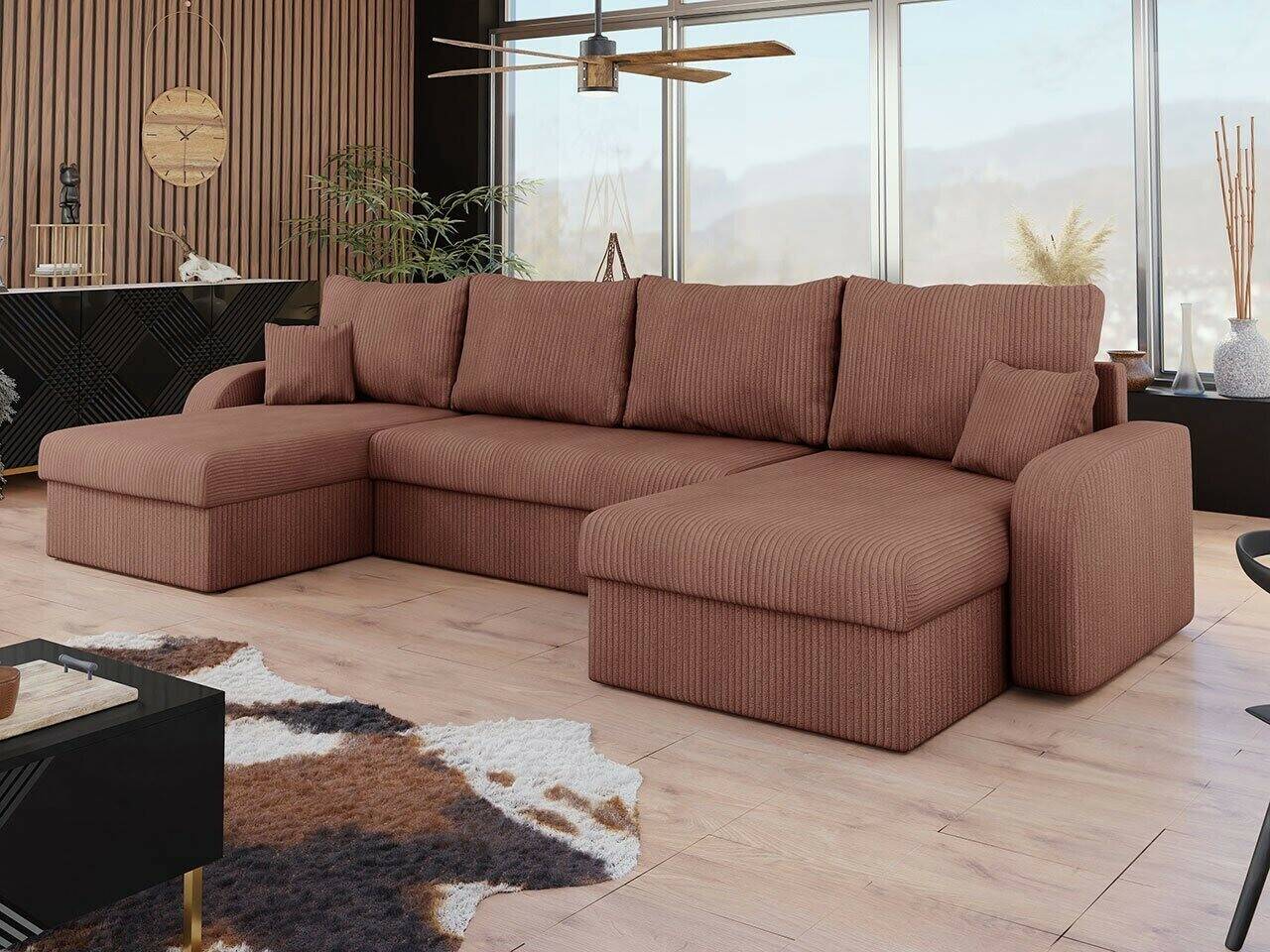 Sofás Mirjan24 Kris U-Form Corner Sofa CordPoso 29