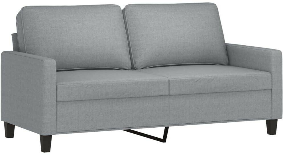 vidaXL 2-seater sofa light gray 140 cm fabric (359163) Sofás