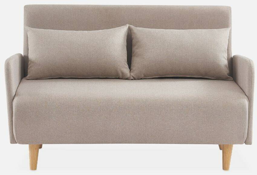 Sofás sweeek 2-seater single sofa Panam - sleep functionbeige