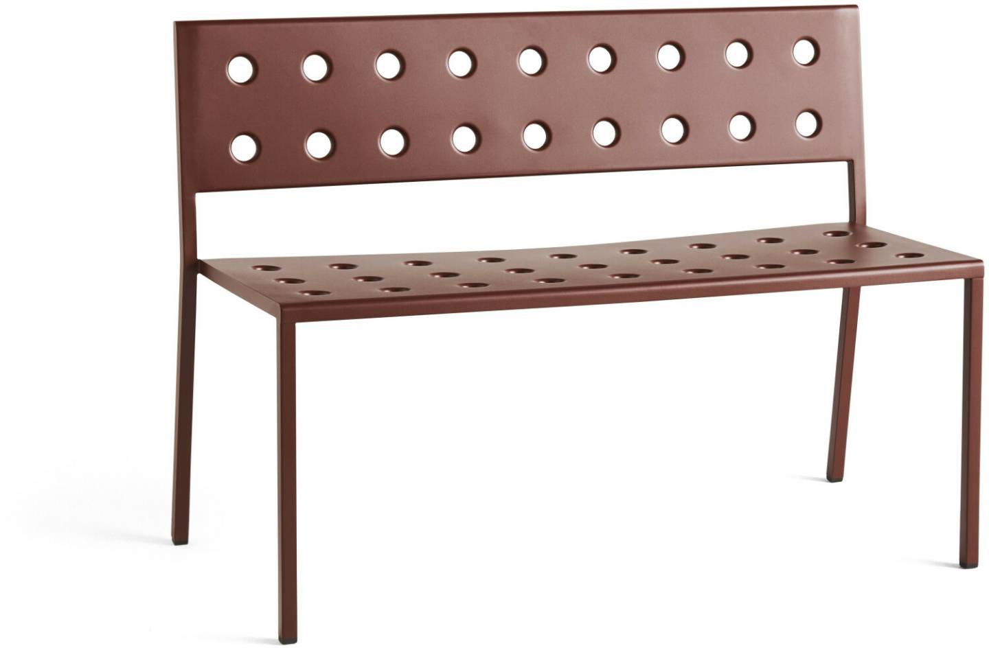 HAY Balcony dining bench red 114x79x52 cm iron red (AB825-B679-AH17) (205) Muebles de diseño