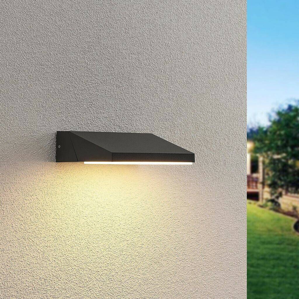 Lámparas de exterior Lucande Auda LED outdoor wall light