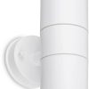 Briloner Outdoor wall light IP54 splash-proof dust protection, GU10 socket, max. 7W 16x7.5x11 cm, white Lámparas de exterior