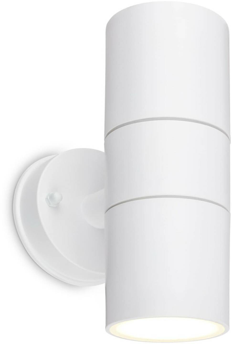 Briloner Outdoor wall light IP54 splash-proof dust protection, GU10 socket, max. 7W 16x7.5x11 cm, white Lámparas de exterior