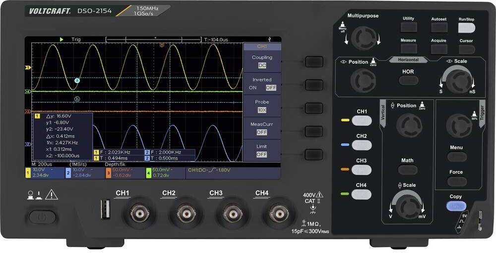 Aparatos de medición Voltcraft DSO-2154