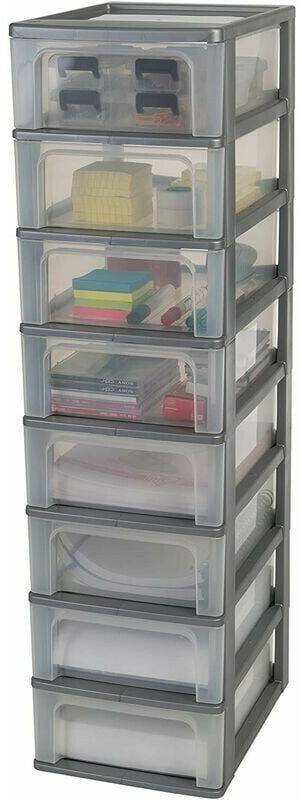 Iris Ohyama Storage tower 8x7Lgray Iris Ohyama Storage tower 8x7L