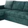 Mirjan24 Corner sofa Monaco Cord corner couch 4 seater upholstered sofa (Poso 125) Sofás